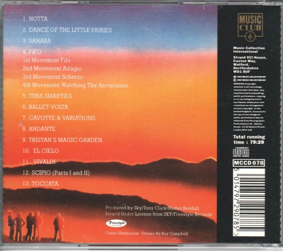 Sky 2 CD Europe Musik Club 1992 MCCD078 - Bild 2 von 2
