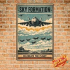 Blue Angels Retro Aviation Wall Art 8x12 Vintage Aluminum Metal Tin Sign