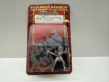 Warhammer fantasy dark Elf sorcereress on cold one metal OOP Blister 