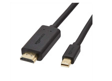 Amazon Basics Mini DisplayPort to HDMI Cable 6ft   1080p, Gold-Plated, Black