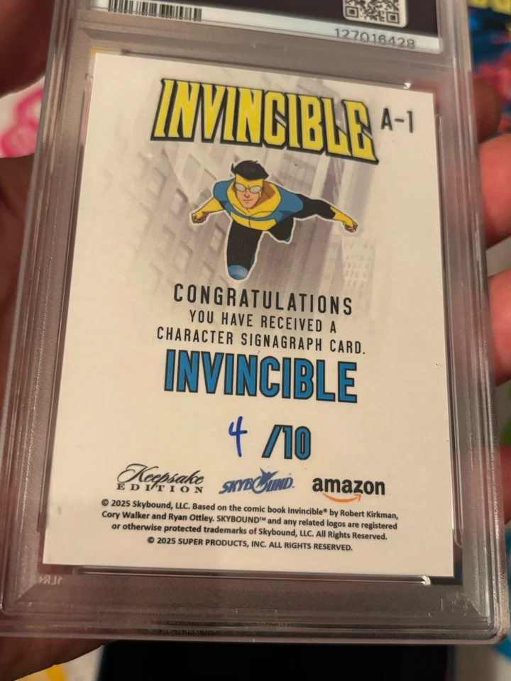 Invincible Keepsake PSA 10 Signagraph GOLD Card A-4 NYCC 2025 4/10 Gem MINT Rare - Image 4 of 4