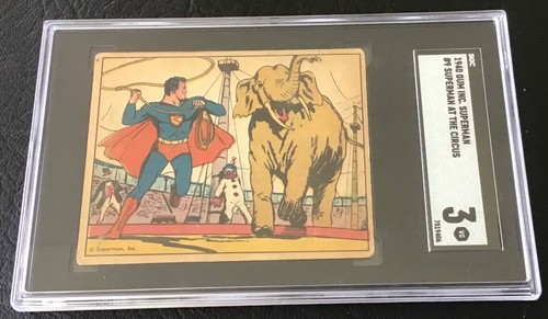 1940 Gum Inc Superman #9 Superman At The Circus — SGC 3