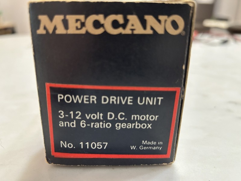 Meccano Power Drive Unit 3-12V DC Motor 6-Ratio Gearbox MPN 11057