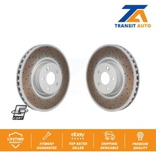 Front Coat Brake Rotor Pair For Mercedes-Benz GLC300 C43 AMG GLC43 E450 E300 E53