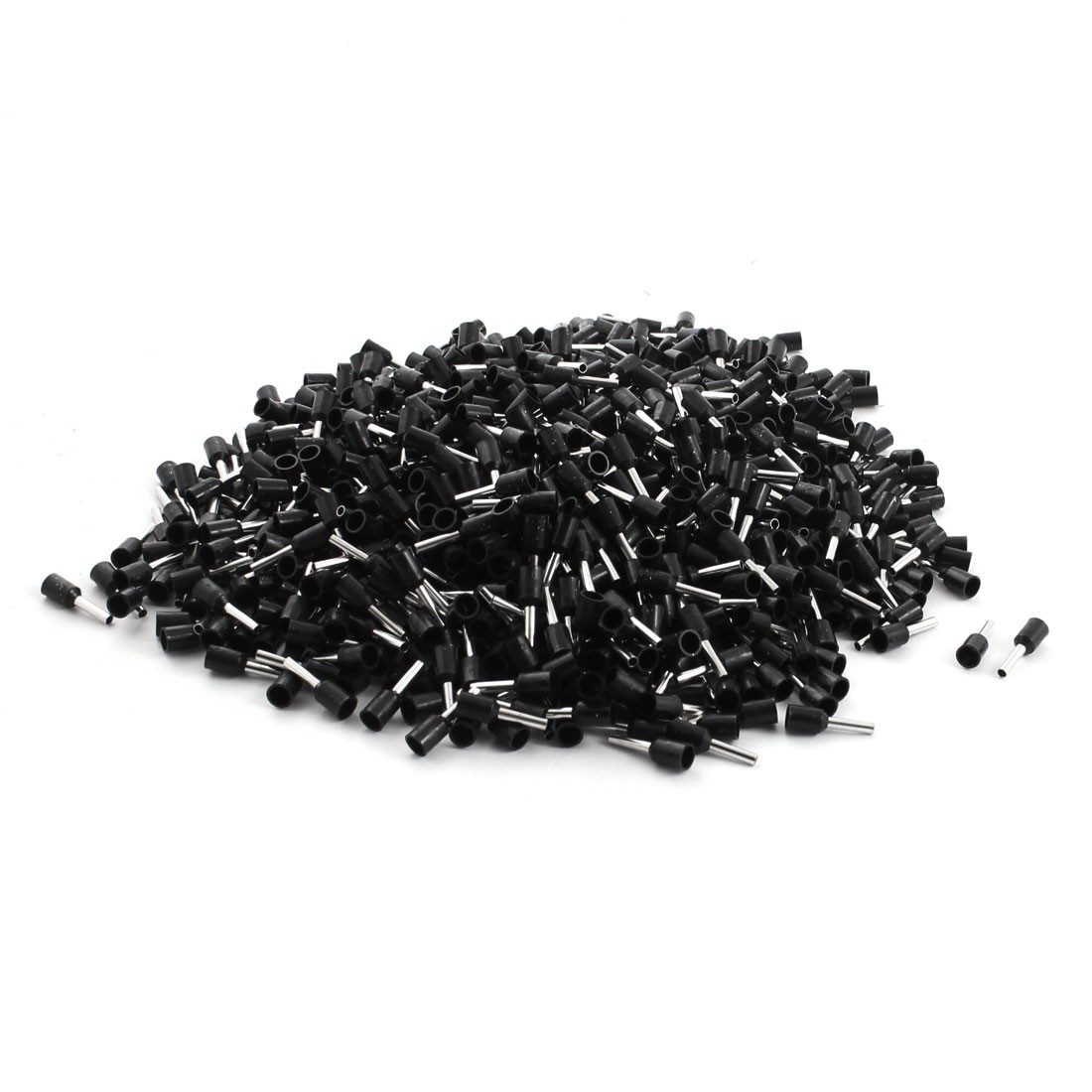 1000pcs E1508 Wire Ferrule Insulated Connectors for 16AWG, Black