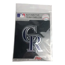 New Colorado Rockies Car Emblem Decal MLB Baseball Automotive Team ProMark 