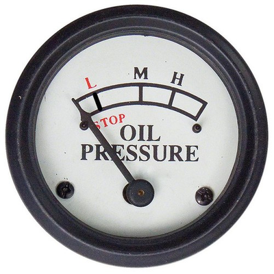 #ad #ad AB292R* Fits John Deere A B D G M MT MC MI Oil Pressure Gauge * White Faced* Scr $36.89