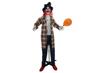 INNA-Glas Deko Halloween Horror Clown Kahekili, Luftballon, 70X65X185Cm