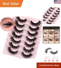 8D Layered Volume Mink Lashes - 7 Pairs of , ...