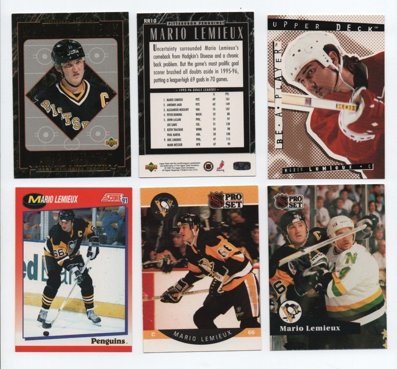 PITTSBURGH PENGUINS HALL OF FAMER MARIO LEMIEUX LOT - FREE SHIPPING