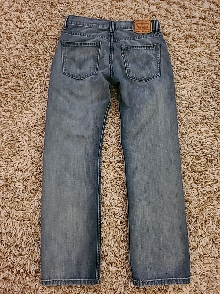 Jeans Levi's 514 Slim Straight Pour Garçon - Taille 25x25 - Bleu - Coton Mélangé - Très Bon état Occasion