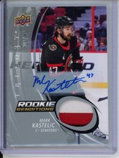 2022-23 Upper Deck Trilogy Rookie Renditions Auto Patch /49 Mark Kastelic Rookie