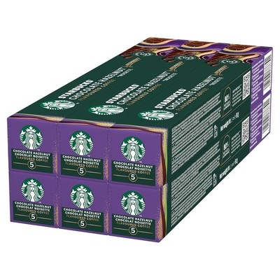 STARBUCKS Chocolate Hazelnut by Nespresso, Helle Röstung, Kaffeekapseln 6 x 10
