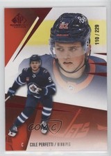 2023-24 Upper Deck SP Game Used Red 110/229 Cole Perfetti #26 0ty1