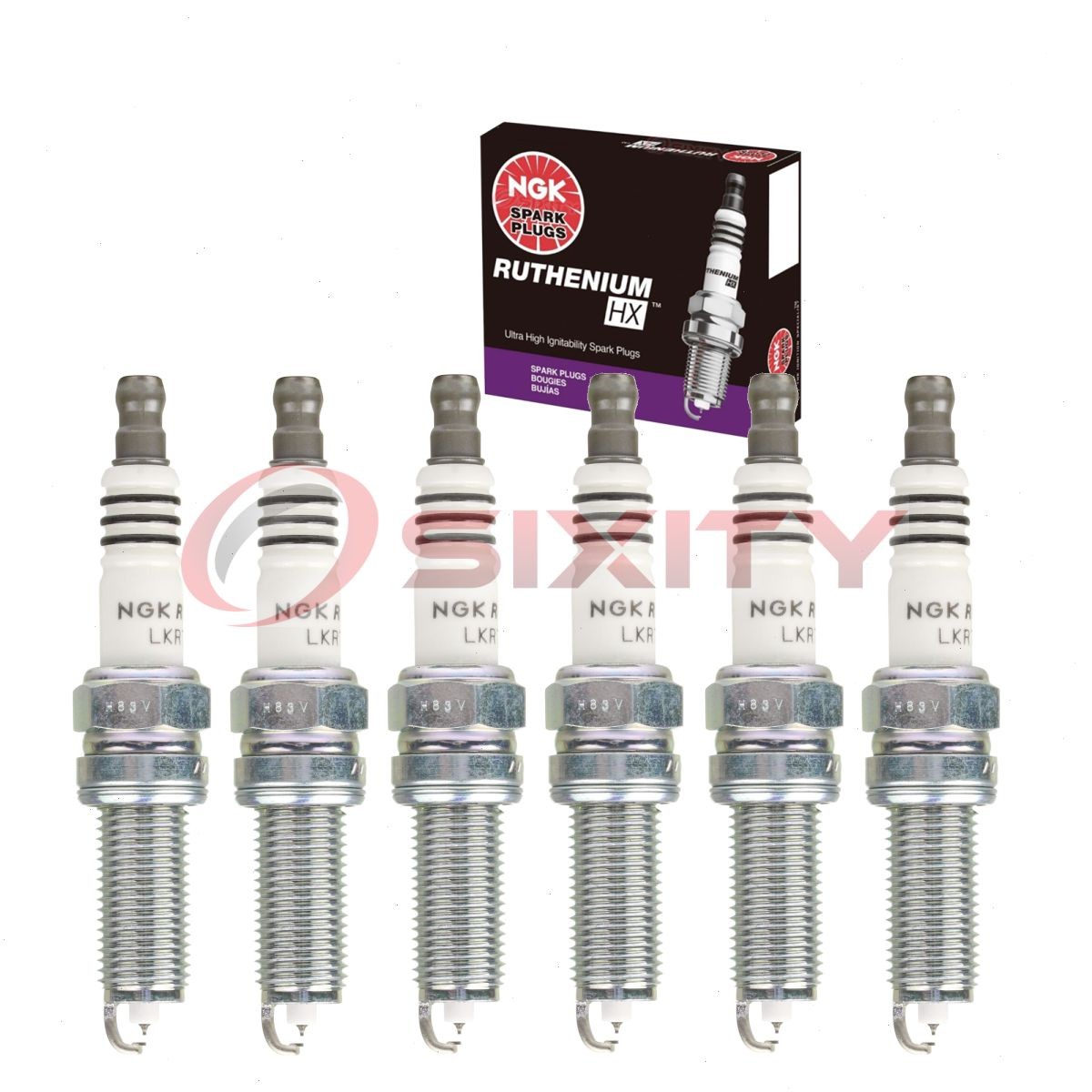 6 pcs NGK Ruthenium HX Spark Plugs for 2005-2011 Mercedes-Benz SLK350 3.5L bn