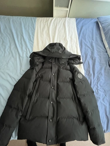 canada goose wyndham parka distintivo nero (Fusion)