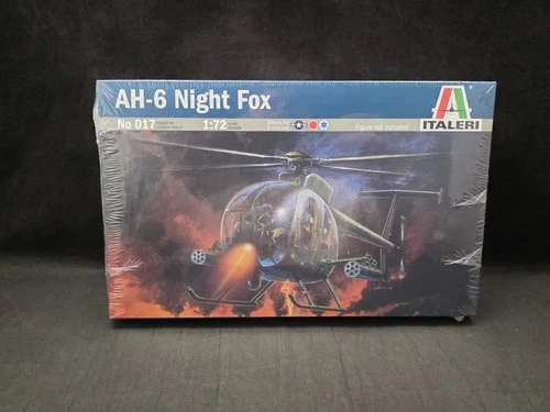 Italeri AH-6 Night Fox Helicopter 1:72 Scale Plastic Model Kit 017 NISB
