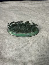 Vintage Metal Spike Flower Frog Holder DAZEY Needle-sharp Oval No 81 Nice