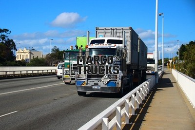 LKW Foto Kenworth T904 Container-Sattelauflieger Australien weiß MARSDEN' #g8ee