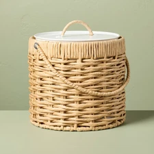 3.5L Woven Paper Wrapped Metal Ice Bucket - Hearth & Hand with