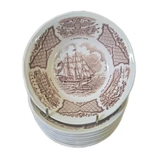 Alfred Makin Staffordshire England Fair Winds 5.25" Dessert/fruit Bowls Lot Of 8