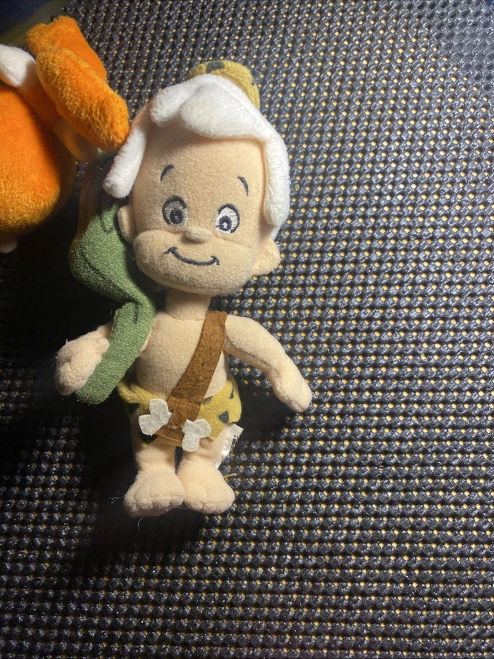 Flintstones Beanbag Plush Warner Bros Studio Pebbles, Dino, And Bam Bam - Image 4 of 4