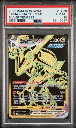 PSA 10 Rayquaza VMAX Trainer Gallery SILVER TEMPEST TG29/TG30 Graded Pokemon