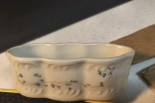 Takahashi Japan Porcelain Trinket Jewelry Box Flower Butterfly Design (No Lid)