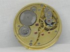 RARE, HIGH GRADE 44mm ZENITH 17 JEWEL GILT HUNTER POCKET WATCH MOVEMENT & DIAL — photo 4