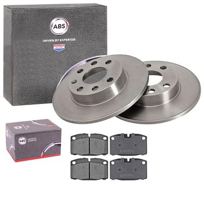 ABS BREMSSCHEIBEN 236mm + BELÄGE VORNE passend für OPEL KADETT E