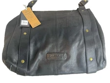 American Leather Co. Authentic Leather Purse MSRP $175.00 Black Leather Soft New