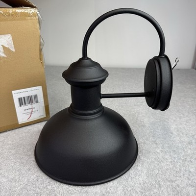 Generation Lighting Fredericksburg Outdoor Wall Light Black Sconce Porch Light
