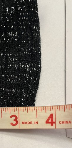 No Boundaries Black Sparkling Knit Leg/ Boot Warmers 2 pairs - Picture 4 of 4