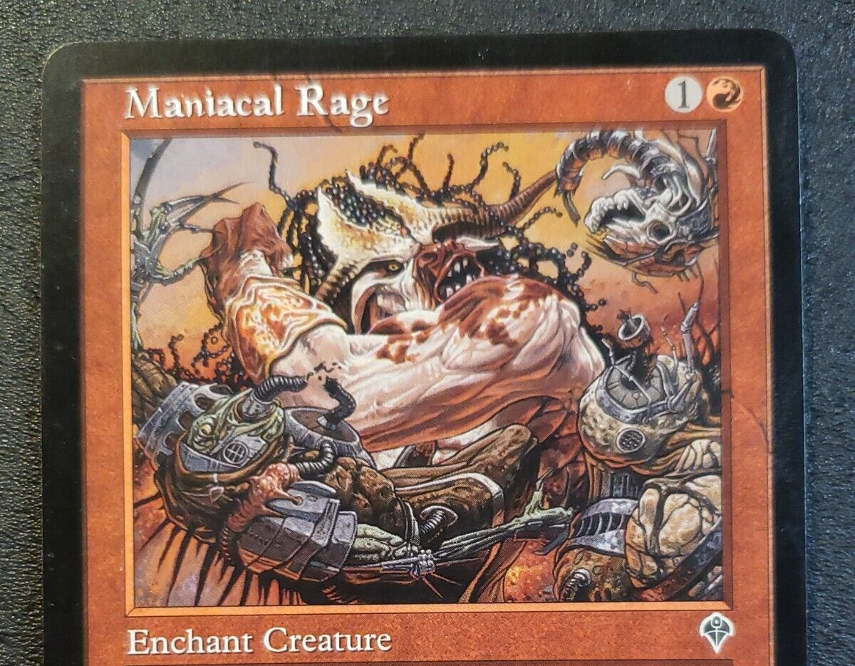 MTG Invasion --- MANIACAL RAGE --- Common! NM! Magic the Gathering ...