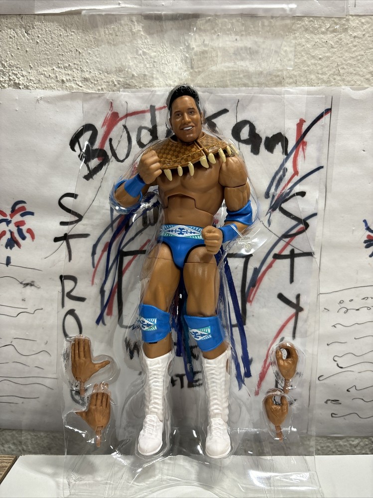 WWE Rocky Maivia Elite Collection Final Boss The Rock Then Now Forever Mattel