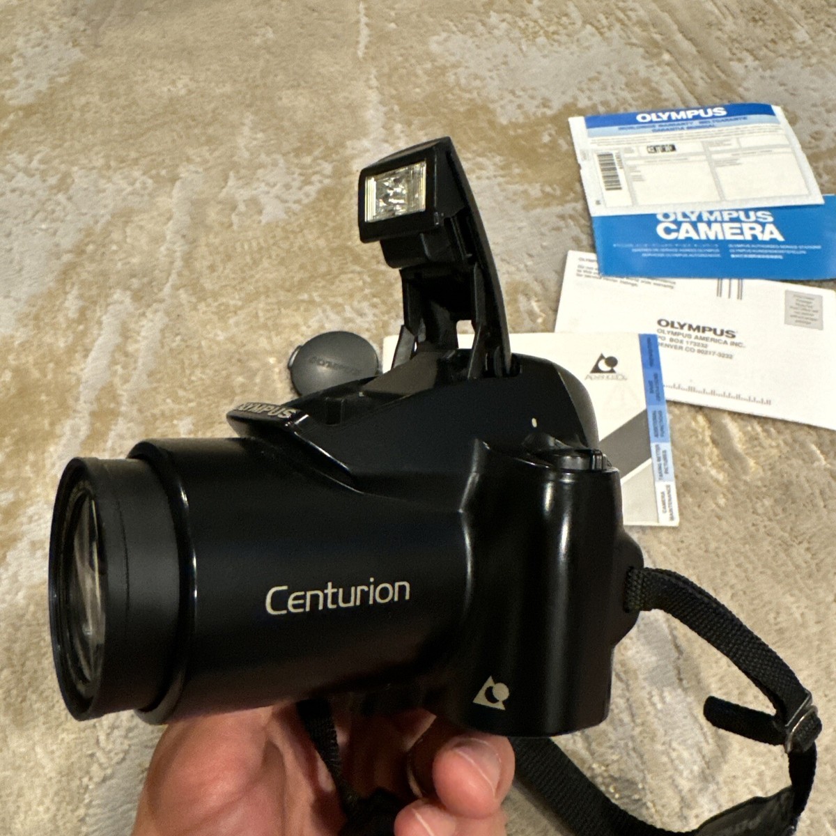 OLYMPUS CENTURION APS Camera w 25-100mm ZOOM LENS 35mm Quartz Film