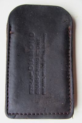 Vintage EZE Lap Sharpening Stone Leather Pouch Case. (POUCH ONLY)