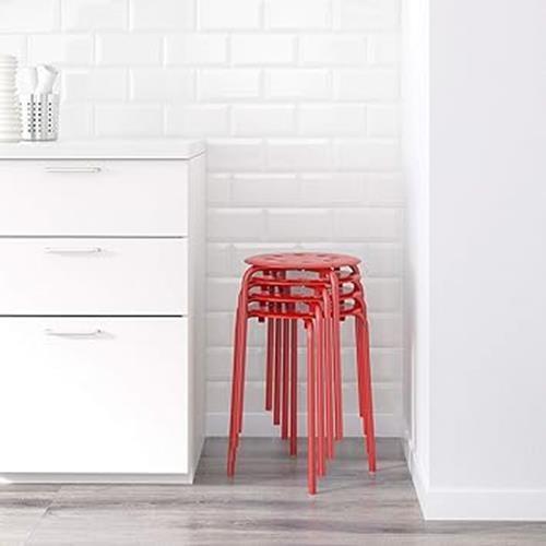 IKEA Marius Durable Stool Metal - 45 cm (Red) + Free Shipping - Picture 6 of 9
