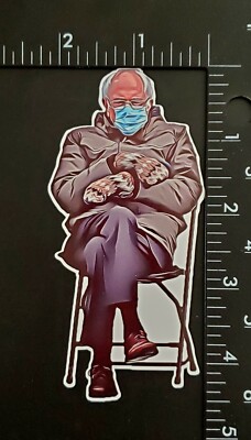 Cartoon Bernie Sanders Meme Photo Vinyl Sticker 4.5