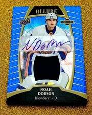 2019-20 Upper Deck Allure Noah Dobson Blue Line Refractor /99 Rookie Auto #96