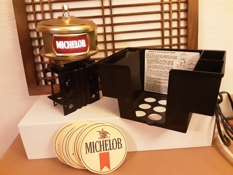 Mint 1982 Michelob Beer Logo Electric Light Up Napstir Bar Clamp Coach Series NR