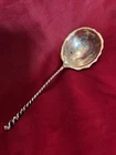 Antique Towle No.128 Sterling Silver Serving Spoon 8 3/4" Bright Cut Bowl (i-4)