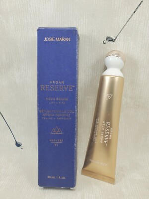 Josie Maran Argan Reserve Neck Serum w/ Rollerball 1 OZ NIB