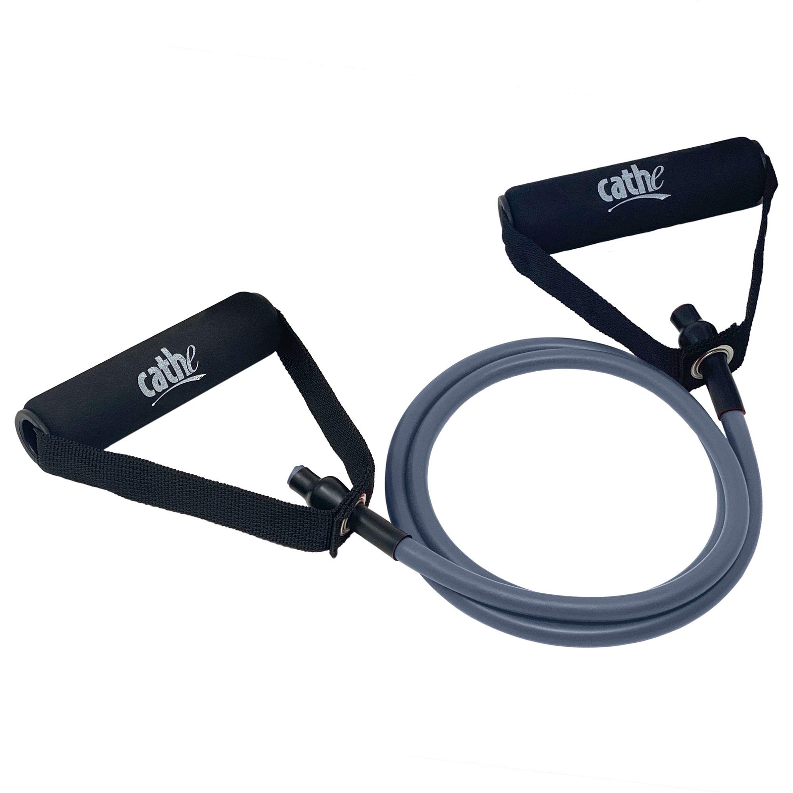 Cathe Resistance Tube & Exercise Band - Black Extra Heavy Tension Resistance ...