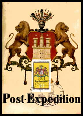 Germany Brd Mk 1977 Stamp Day Blazon Lion Carte Maximum Card Mc Cm M1098 Ebay