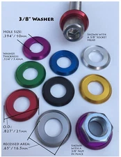Beauty Washer 3/8" Aluminum Detailing Washer