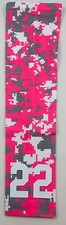 PICK YOUR NUMBER Youth Teen Baseball Basketball Arm Sleeve CAMO HOT PINK GRAY