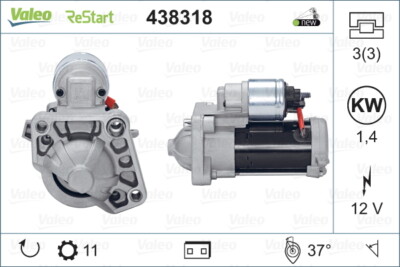 Valeo 438318 Starter for Volvo, Volvo Asia