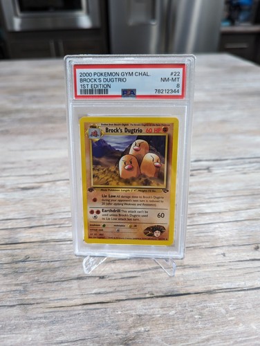 Brock's Dugtrio (1st Edition) graded PSA 8 for sale on eBay