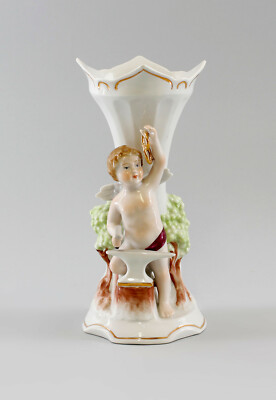 9997332-d Porcelain Figurine Wedding Vase Ernst Bohne H21cm